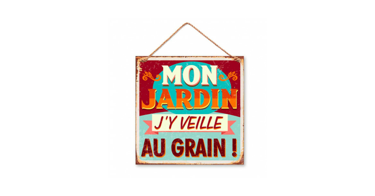 Plaque Metal Decorative Pour Jardin